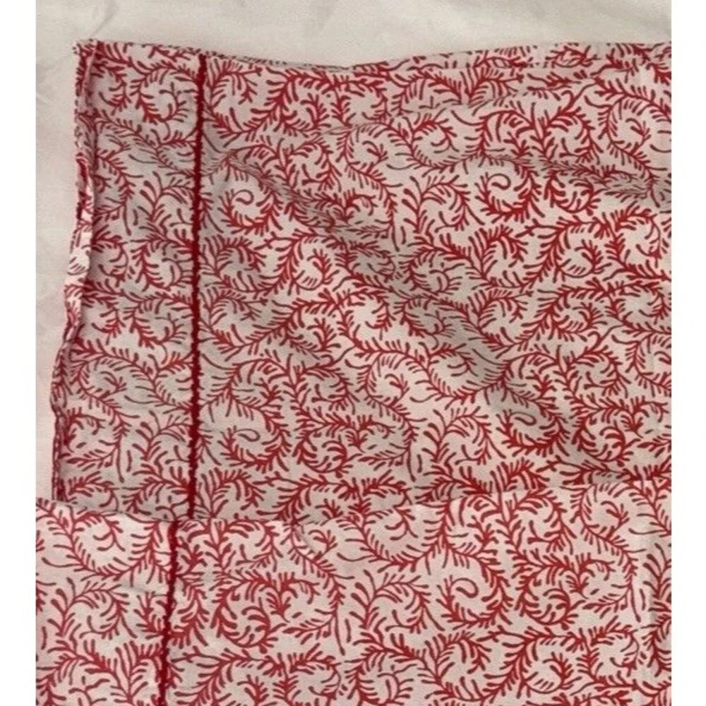 John Robshaw Pillowcases / Shams Standard Size  Cotton Diggi Coral Red Set of 2